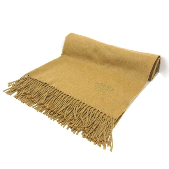 Auth HERMES Stole Double Face - Beige Scarf - Picture 1 of 3